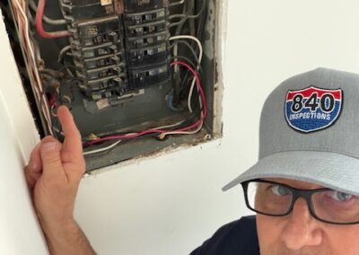 Christopher Palmer calling out a double tap breaker. This is not good for an homeowner.